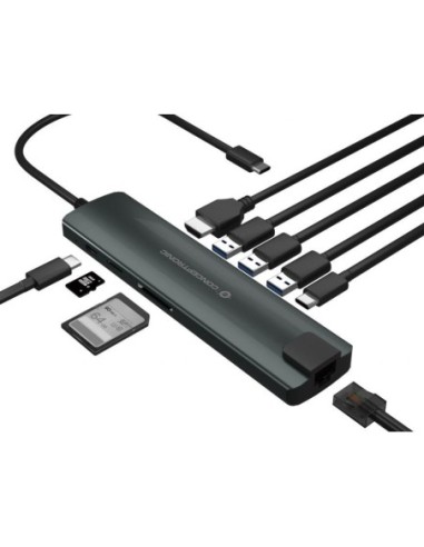 ADAPTADOR CONCEPTRONIC 9 EN 1 USB-C