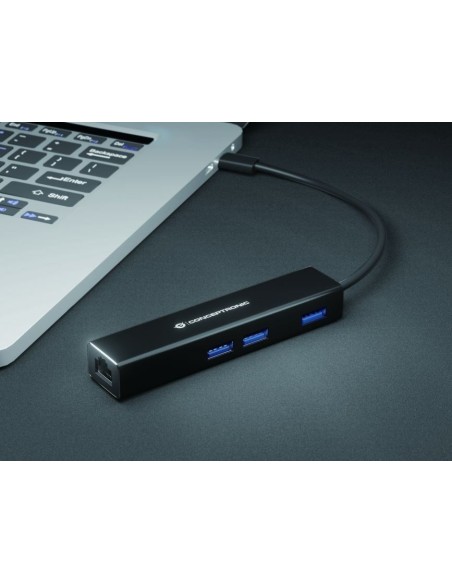 ADAPTADOR CONCEPTRONIC USB-C 3X USB 3.0 Y RED GIGA