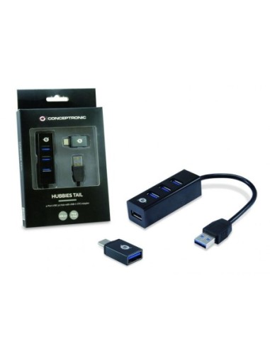 HUB CONCEPTRONIC USB 3.0 4 PUERTOS +...