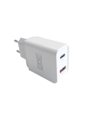 CARGADOR 3GO HOGAR USB 1QC3+1USB-C 18W