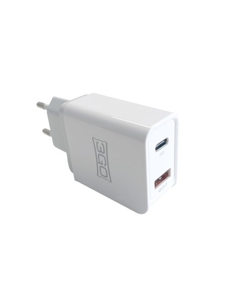 CARGADOR 3GO HOGAR USB 1QC3+1USB-C 18W