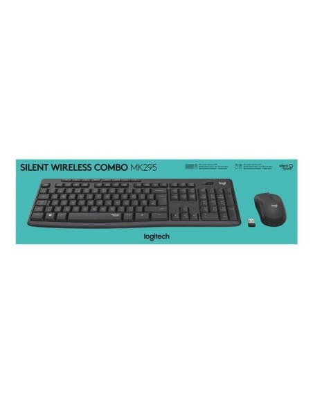 TECLADO + RATON LOGITECH CORDLESS MK295 GRAFITO