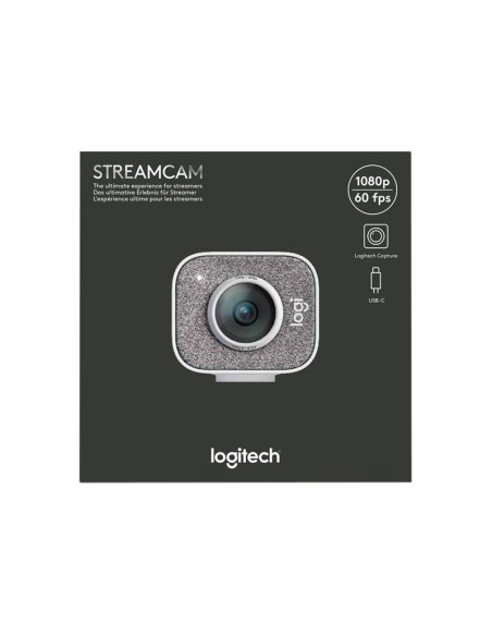 WEBCAM LOGITECH STREAMCAM BLANCA