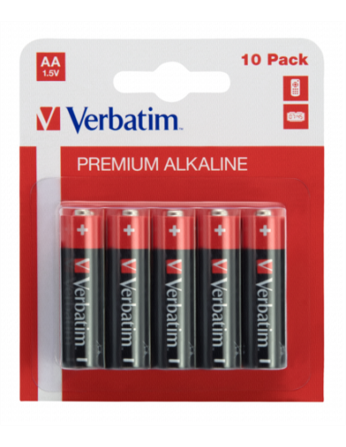 PILAS VERBATIM ALCALINA AA-LR06 PACK...