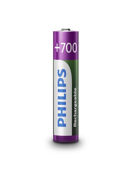 PILAS PHILIPS RECARGABLE R03B4A70 AAA 700MAH PACK4
