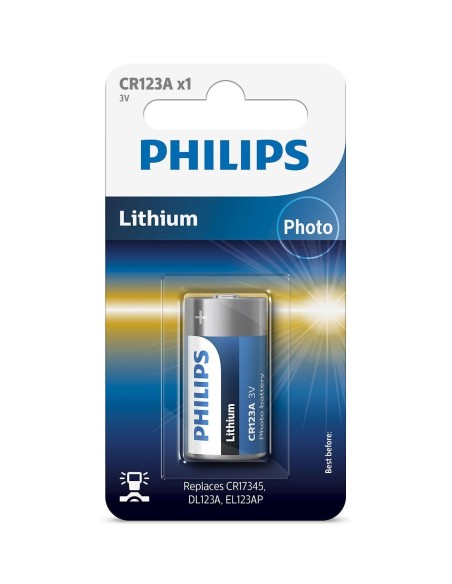 PILAS PHILIPS LITIO CR123 3V PACK 1