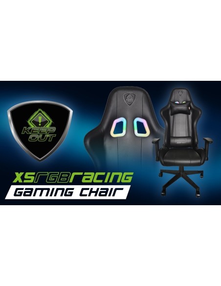 SILLA GAMER KEEP OUT XSPRO RACING GRIS RGB