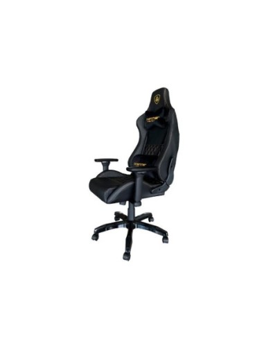 SILLA GAMER KEEP OUT HAMMER NEGRO-ORO