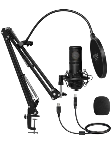 MICROFONO KEEPOUT XLR STREAMING...