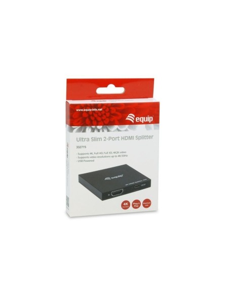SPLITTER EQUIP HDMI 1.4 ULTRASLIM 2 PUERTOS