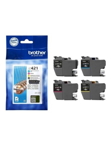 CARTUCHO BROTHER LC421 MULTIPACK 4 200PAG