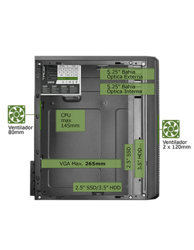 CAJA MICROATX TACENS ANIMA ACM500...