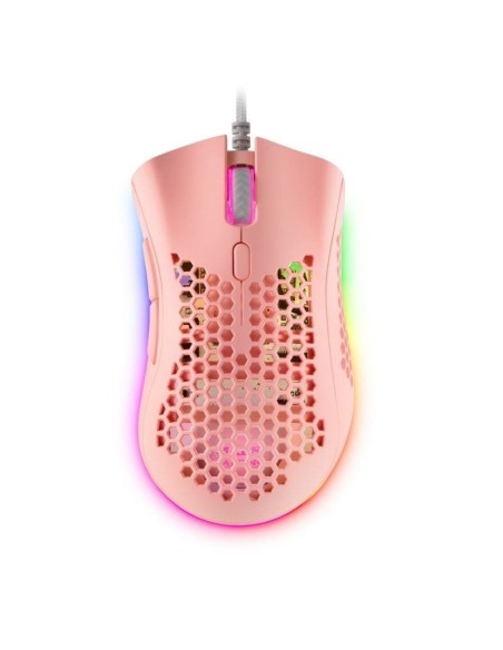 RATON MARS GAMING MMEX RGB 32K DPI USB ROSA