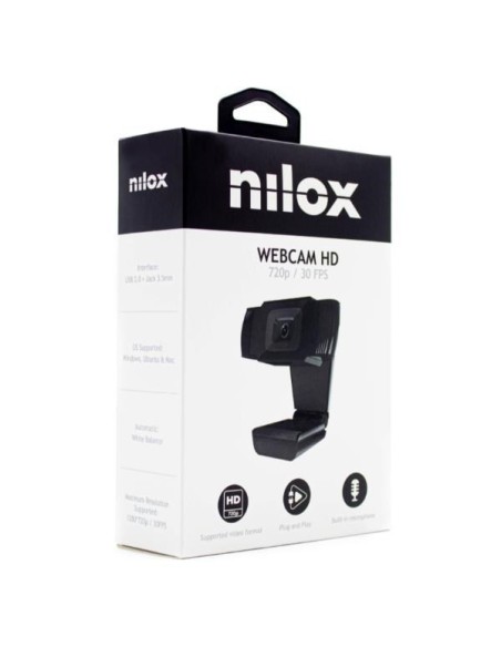 WEBCAM NILOX 720P 30FPS ENFOQUE FIJO
