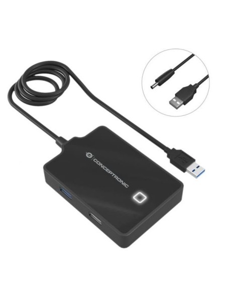 HUB CONCEPTRONIC USB 3.0-2.0 4 PUERTOS CABLE 90CM