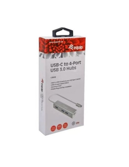 HUB EQUIP USB-C 4 PUERTOS USB 3.0