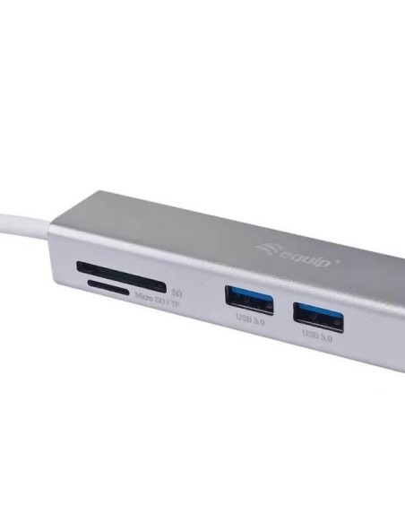 HUB EQUIP USB-C 5 EN 1 USB 3.0 + LECTOR TARJETAS