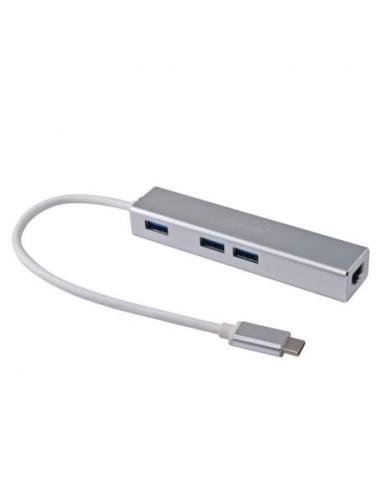 ADAPTADOR EQUIP USB-C A RJ45 GIGA + 3 USB 3.0