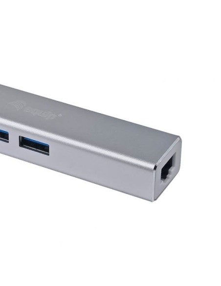 ADAPTADOR EQUIP USB-C A RJ45 GIGA + 3 USB 3.0
