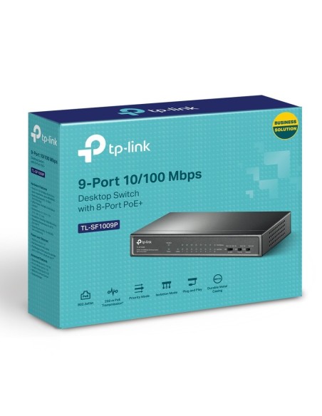 SWITCH TP-LINK 8 PUERTOS POE NO GESTION