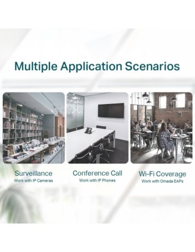 SWITCH TP-LINK 6 PUERTOS 4P POE NO...