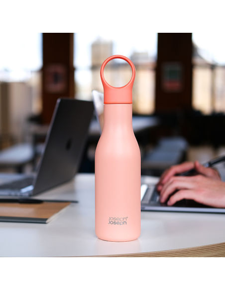 JOSEPH JOSEPH BOTELLA AGUA AISLADA AL VACIO 500ML CORAL