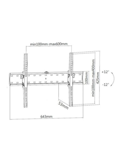 SOPORTE EQUIP TV LCD 37"-70" 40KG...
