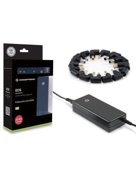 ALIMENTADOR CONCEPTRONIC PORTATIL 90W 15TIPS