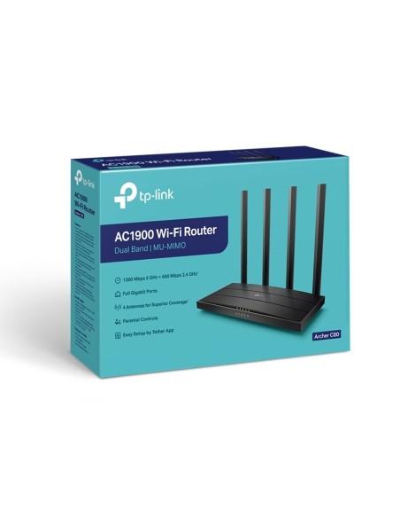 ROUTER WIFI DUALBAND TP-LINK ARCHER C80 AC1900
