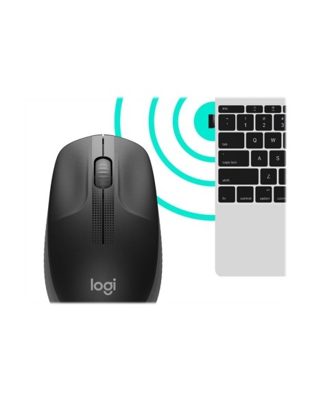 RATON LOGITECH WIRELESS M190 CARBON