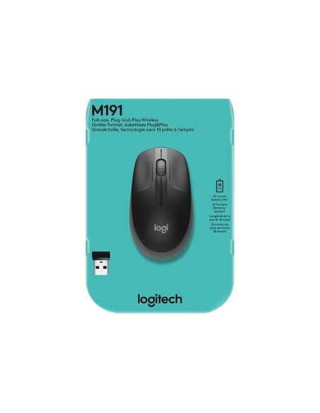 RATON LOGITECH WIRELESS M190 CARBON