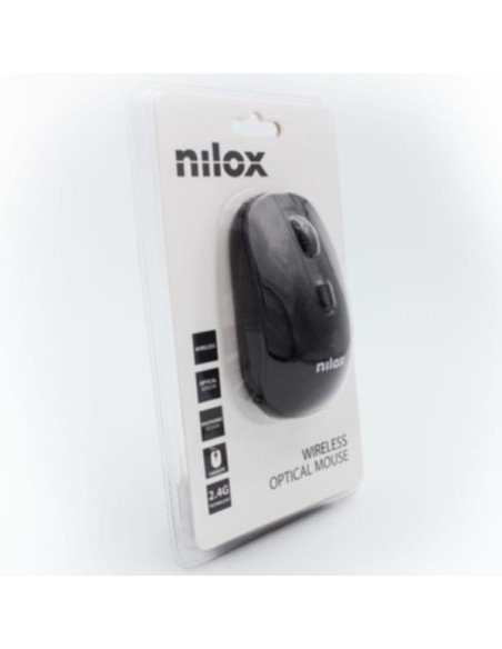 RATON NILOX WIRELESS NEGRO-NEGRO 1.000 DPI
