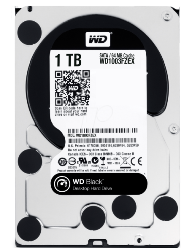 DISCO DURO 3.5" WESTERN DIGITAL 1TB SATA3 7200RPM BLACK