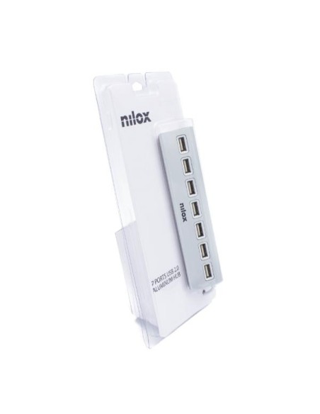 NILOX HUB 7 PUERTOS 2.0 ALUMINIO