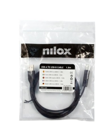 NILOX CABLE USB TIPO B 1 8M