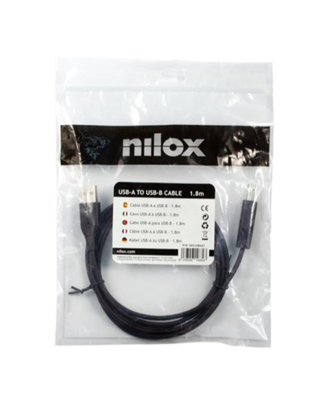 NILOX CABLE USB TIPO B 1 8M