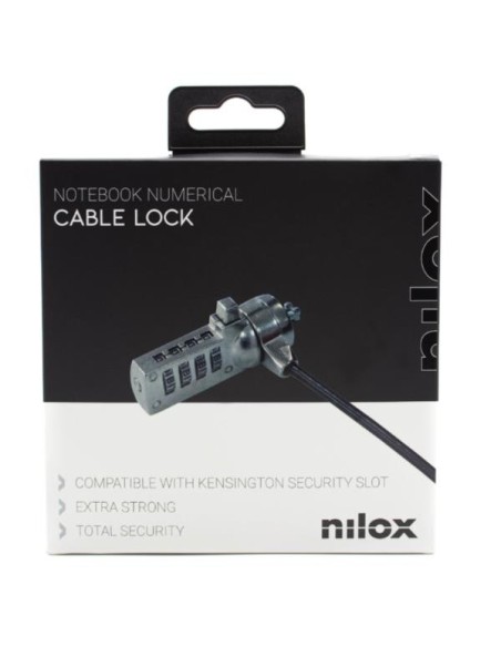 BLOQUEO DE CABLE DE SEGURIDAD NILOX COMBIN.