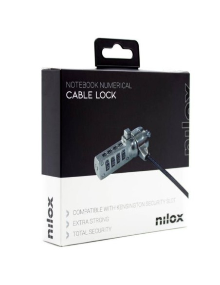 BLOQUEO DE CABLE DE SEGURIDAD NILOX COMBIN.