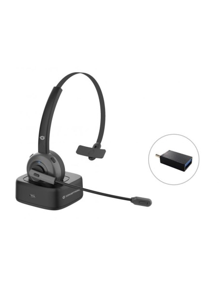 AURICULAR+MIC CONCEPTRONIC WIRELESS CON BASE DE CARGA
