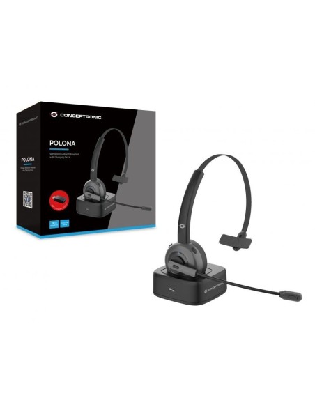 AURICULAR+MIC CONCEPTRONIC WIRELESS CON BASE DE CARGA