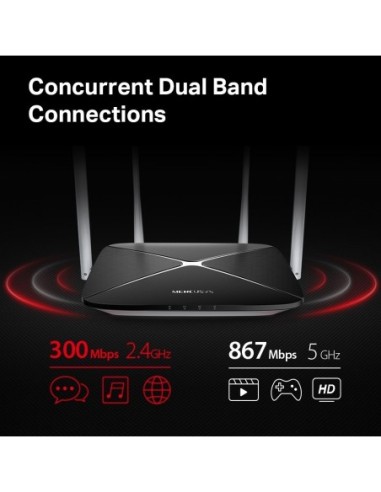 ROUTER WIFI DUALBAND MERCUSYS WIFI AC...