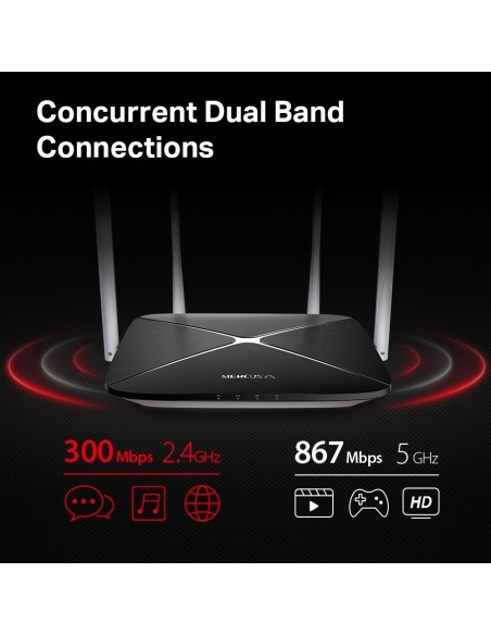 ROUTER WIFI DUALBAND MERCUSYS WIFI AC AC1200