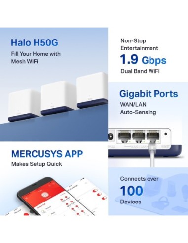 WIFI MERCUSYS MESH AC1900 3 KIT