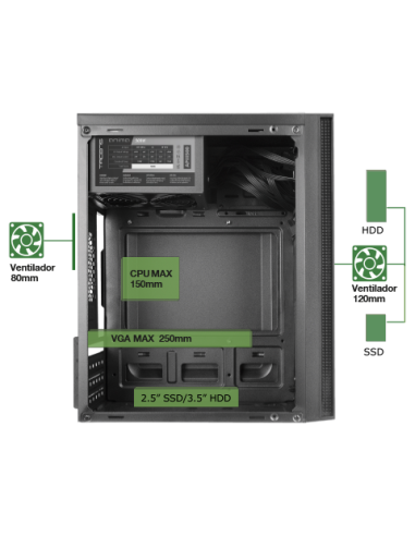 CAJA MICROATX TACENS ANIMA AC5...