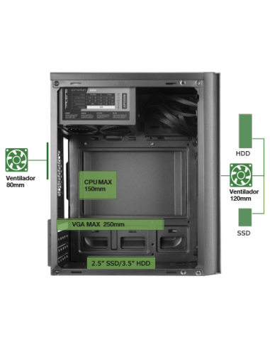 CAJA MICROATX TACENS ANIMA AC6...