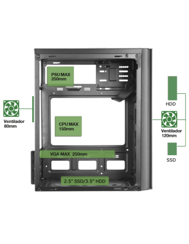 CAJA MICROATX TACENS ANIMA AC6 USB3 50]