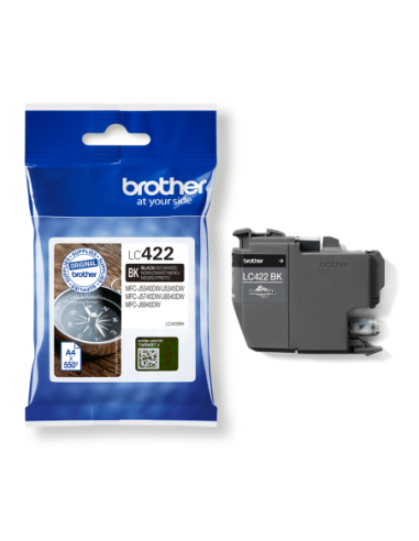 CARTUCHO BROTHER LC422 NEGRO 550PAG