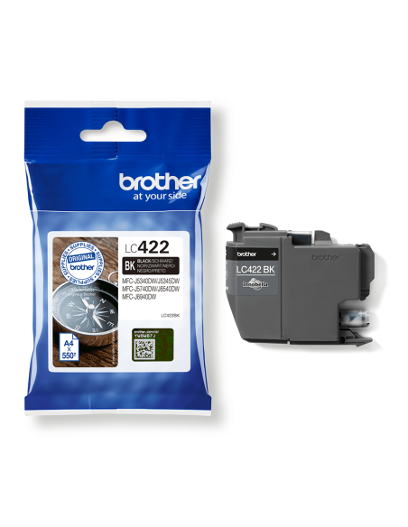 CARTUCHO BROTHER LC422 NEGRO 550PAG