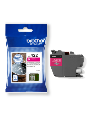 CARTUCHO BROTHER LC422 MAGENTA 550PAG