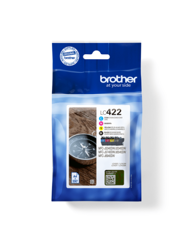 CARTUCHO BROTHER LC422 MULTIPACK 4 550PAG